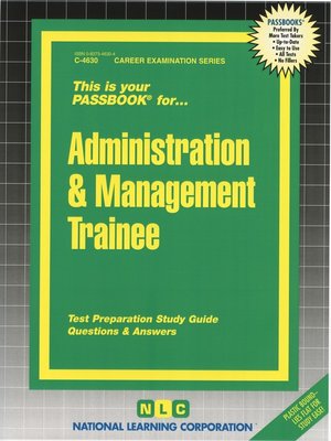 cover image of Administration and Management Trainee